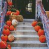 Pumpkins Stairs diamond painting