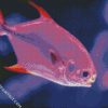 Purple Saltwater Fish diamond painting