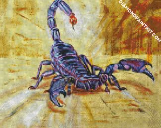 Purple Scorpion diamond painting