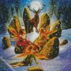 Stag And Elves diamond painting