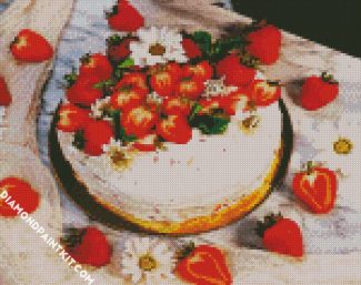 Strawberry Cake diamond painting