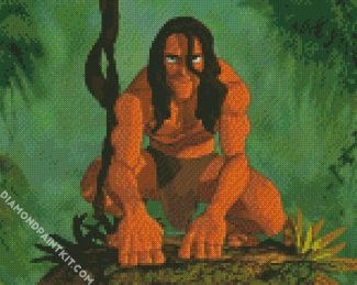 Tarzan In Jungle diamond painting