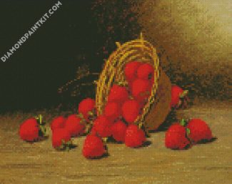 Strawberries Basket diamond painting