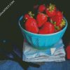 Strawberries Fruit In Bowl diamond painting