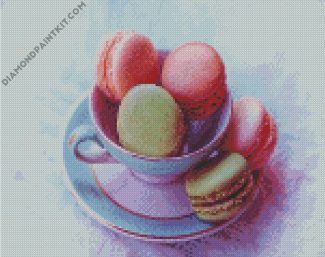Aesthetic Macarons Cup diamond painting