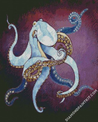 Aesthetic metallic Octopus diamond paintings