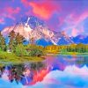 Alaska Landscape At Sunset diamond painting