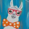 Alpaca With Glasses diamond paintings