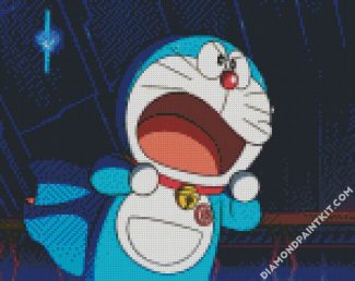 Angry Doraemon diamond paintings