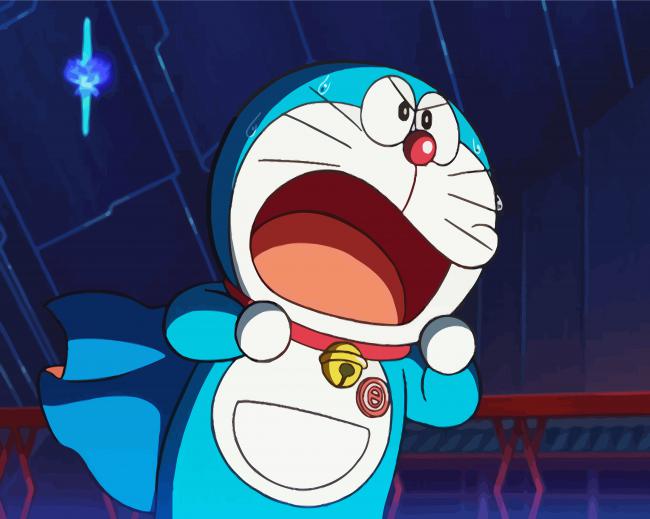 Angry Doraemon diamond painting