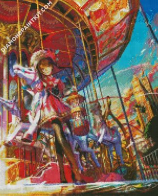 Anime Girl Carousel diamond paintings