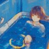 Anime Girl In Bathroom diamond paintings
