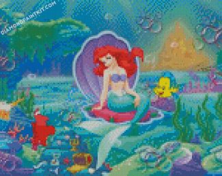 Ariel Mermaid Princess diamond paintings