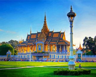 Asia Cambodia Royal Palace diamond painting