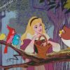 Aurora Princess And Bird diamond paintings