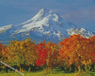 Autumn Mt Hood Oregon diamond paintings