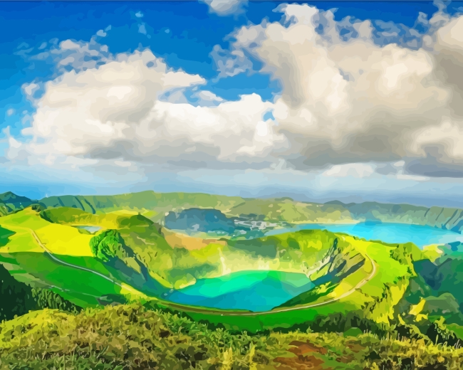 Azores Landscape diamond painting