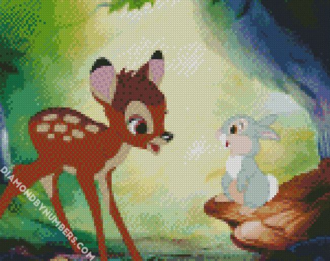 Bambi And Thumper diamond painting