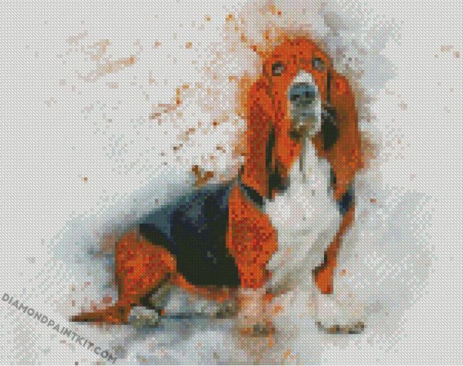 Basset dog Art diamond paintings