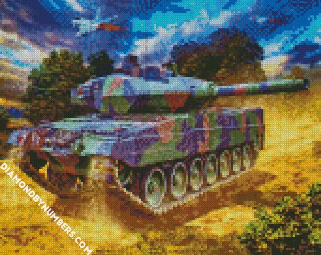 Battle Tank diamond painting