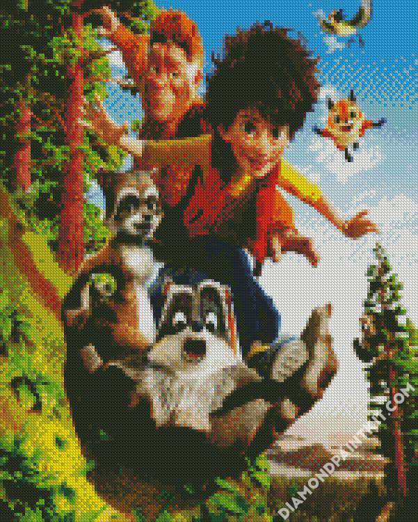 Bigfoot With His Friends - 5D Diamond Painting 