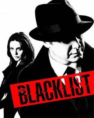 Black And White Blacklist Movie Characters diamond painting