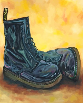 Black Boots diamond painting