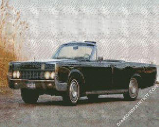 Black Classic Lincoln Car diamond painting