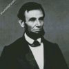 Black And White Abraham Lincoln diamond painting