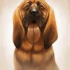 Bloodhound Dog Art diamond painting