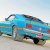 Blue Ford Mustang Car diamond painting