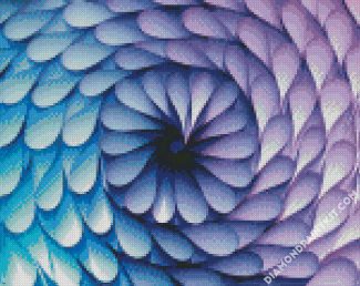 Blue Purple Pattern Art diamond painting