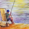 Boy Fishing Art diamond painting