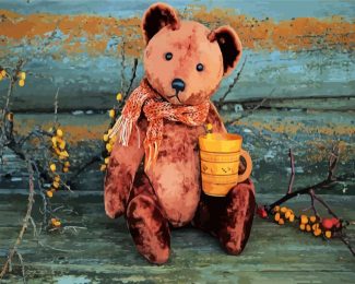 Brown Teddy Bear diamond painting