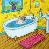 Bulldog In Tub diamond painting