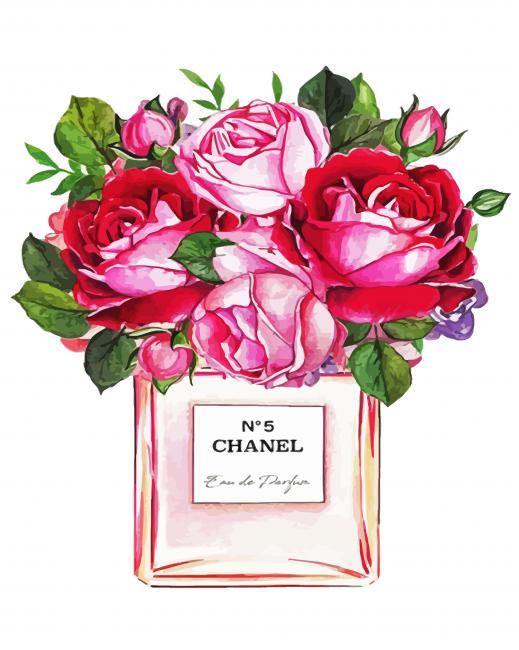 Floral Perfume Bottle - 5D Diamond Painting - DiamondByNumbers - Diamond  Painting art