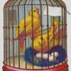 Canary Birds In Cage diamond paintings