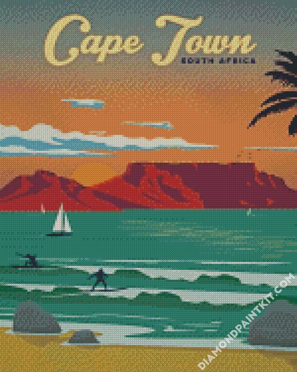 Cape Town South Africa Poster diamond paintings