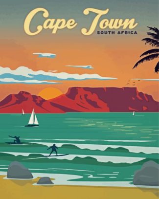 Cape Town South Africa Poster diamond painting