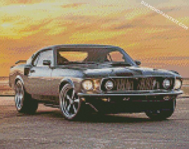 Classic Ford Mustang Car diamond paintings