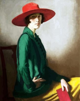 Classic Girl In Hat diamond painting