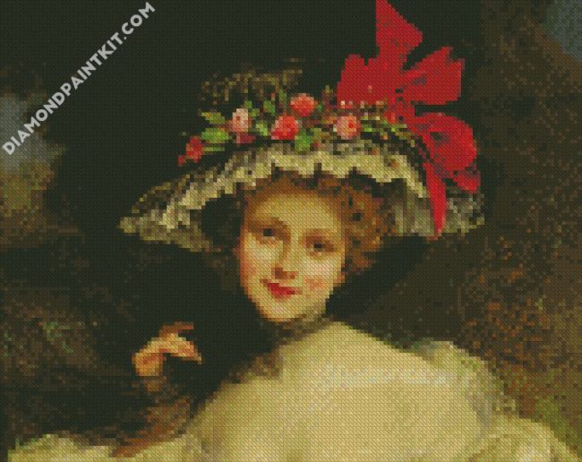 Classy Woman In Hat diamond paintings