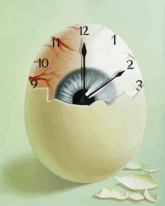 Clock Egg diamond painting