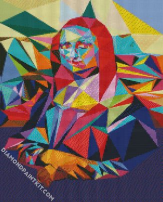 Colorful Abstract Mona Lisa diamond paintings