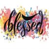 Colorful Blessed Quote diamond painting