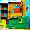 Colorful Buildings Caminito diamond painting