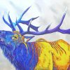 Colorful Elk Art diamond painting
