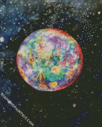 Colorful Mercury ¨Planet diamond paintings