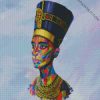 Colorful Nefertiti diamond paintings