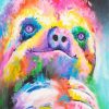 Colorful Sloth diamond painting